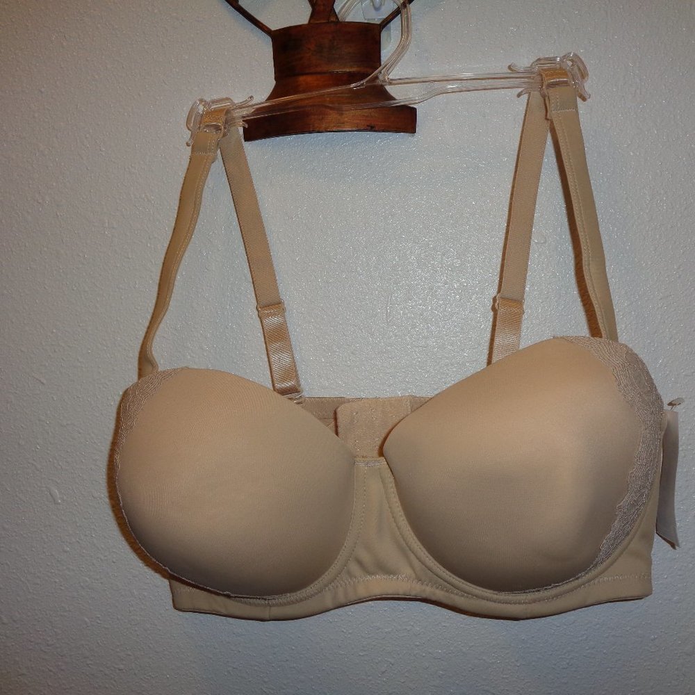 SIMPLY Emma Beige Bra Size 38D UW NWT